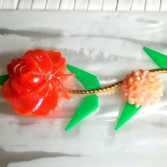 Vintage Princess Charming by Atlas Woven Wicker Rattan Floral Design Box Handbag - Picture 14 of 16